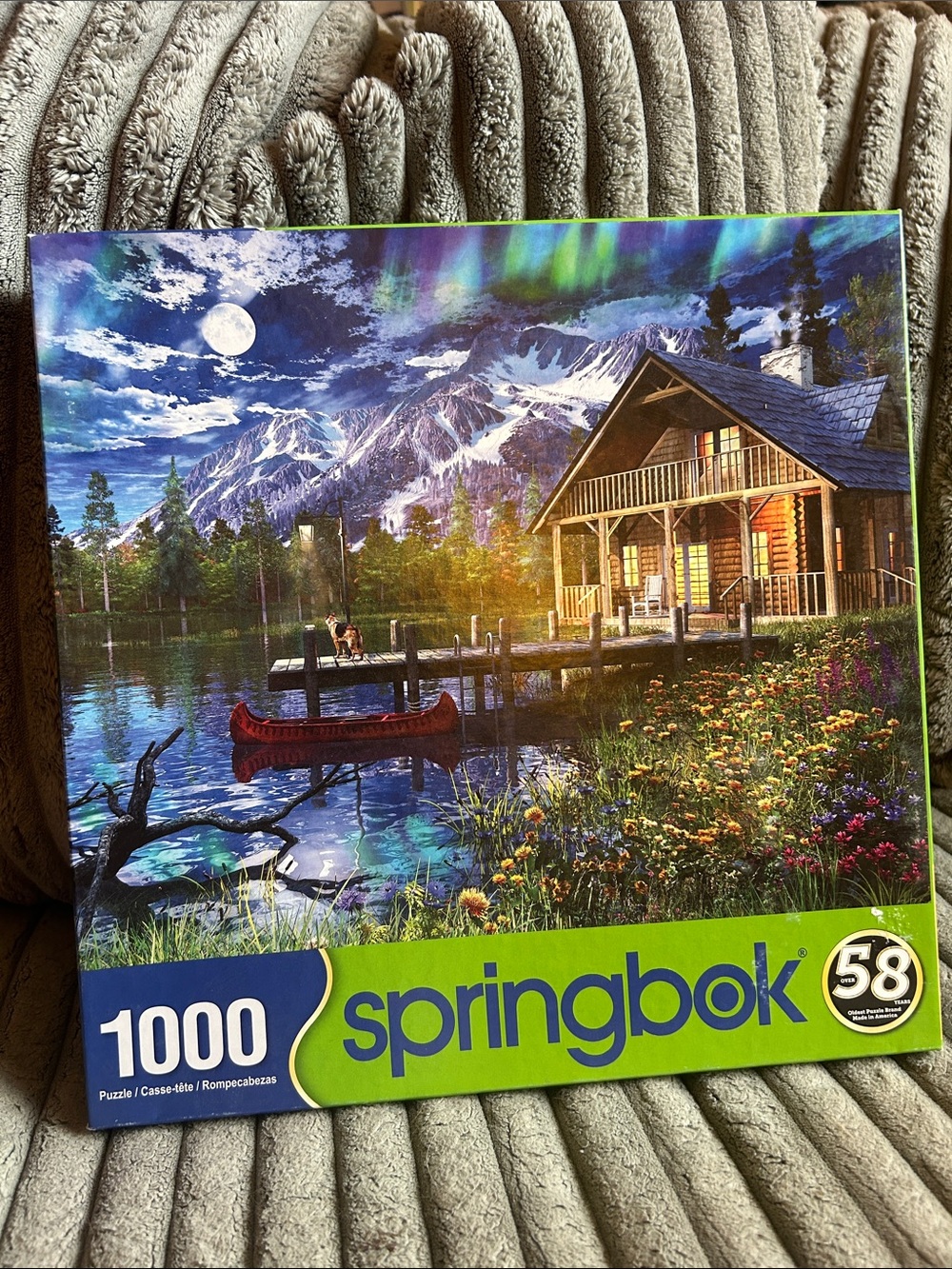 Springbok Moon Cabin Retreat 1000 Piece Jigsaw Puzzle 24” x 30” Made in USA 2022